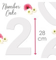 hauteur Gabarits Kit number cake réf.3927