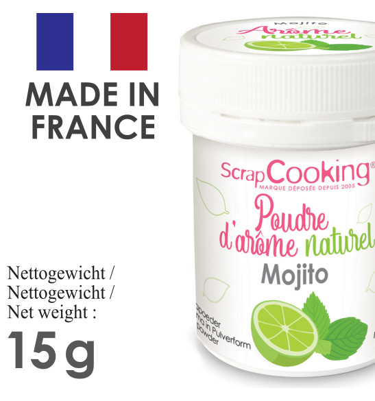 Pot de poudre d'arôme naturel mojito réf.4457