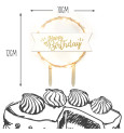 Cake topper led Happy Birthday réf.4962