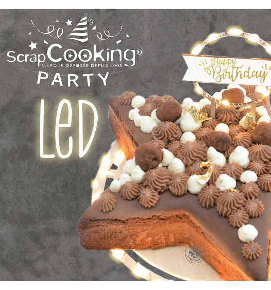 Happy Birthday LED cake topper