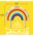 Cake topper led Rainbow réf.4966