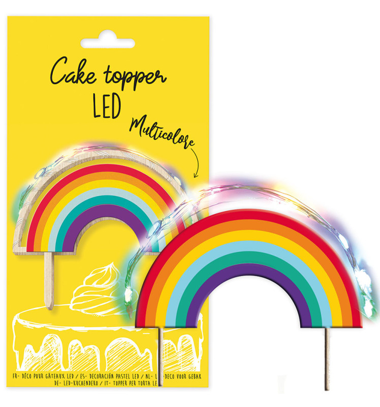 Cake topper led Rainbow