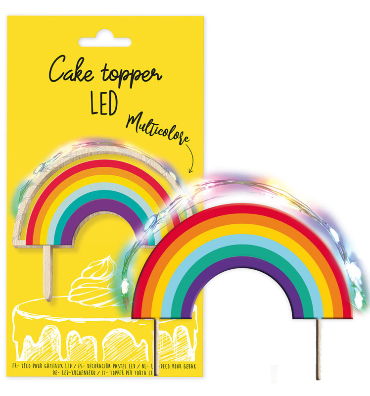 Rainbow Balloon Cake Topper - By Meri-Meri - Pinks & Green