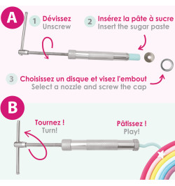 Extrudeur de pâte à sucre réf.5098