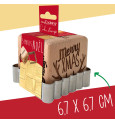 Tampons pour biscuits bois Christmas + découpoir réf.5138