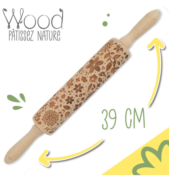 Wooden “Nature” print roller