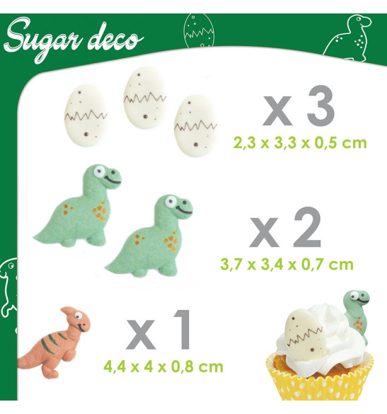 Dinosaur-themed sweet scenery decorations