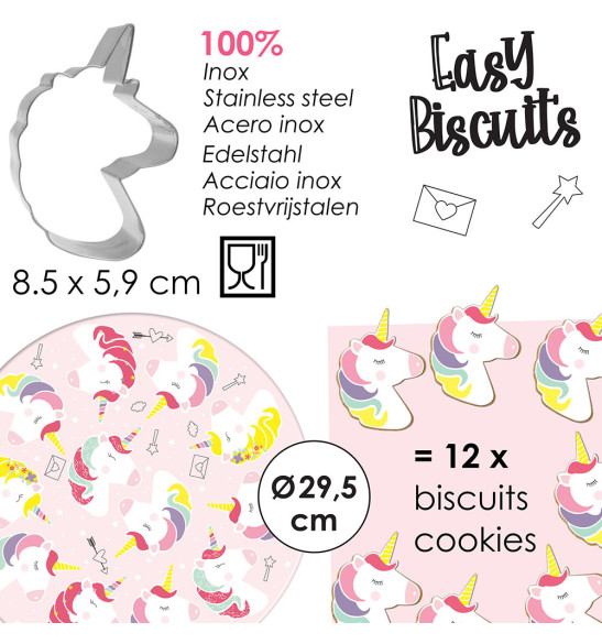 Easy biscuits licorne réf.7293