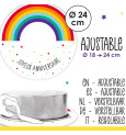Rainbow sugar paste roll to customise