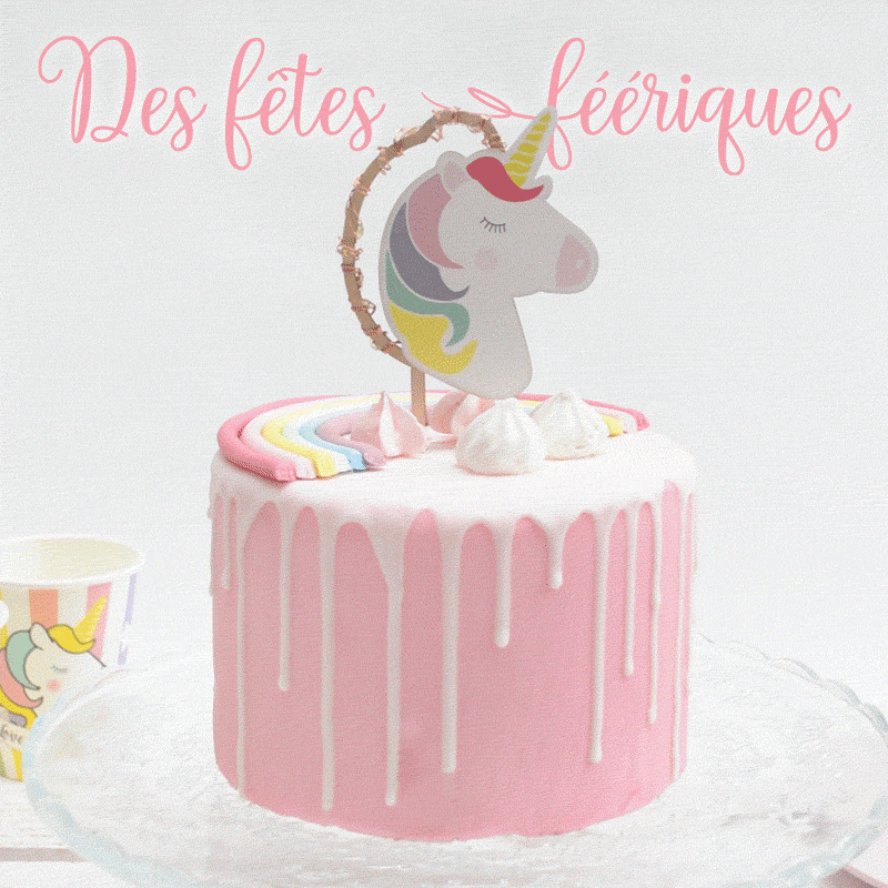 Unicorn LED cake topper - ScrapCooking® Unicorn LED cake topper - ScrapCooking®