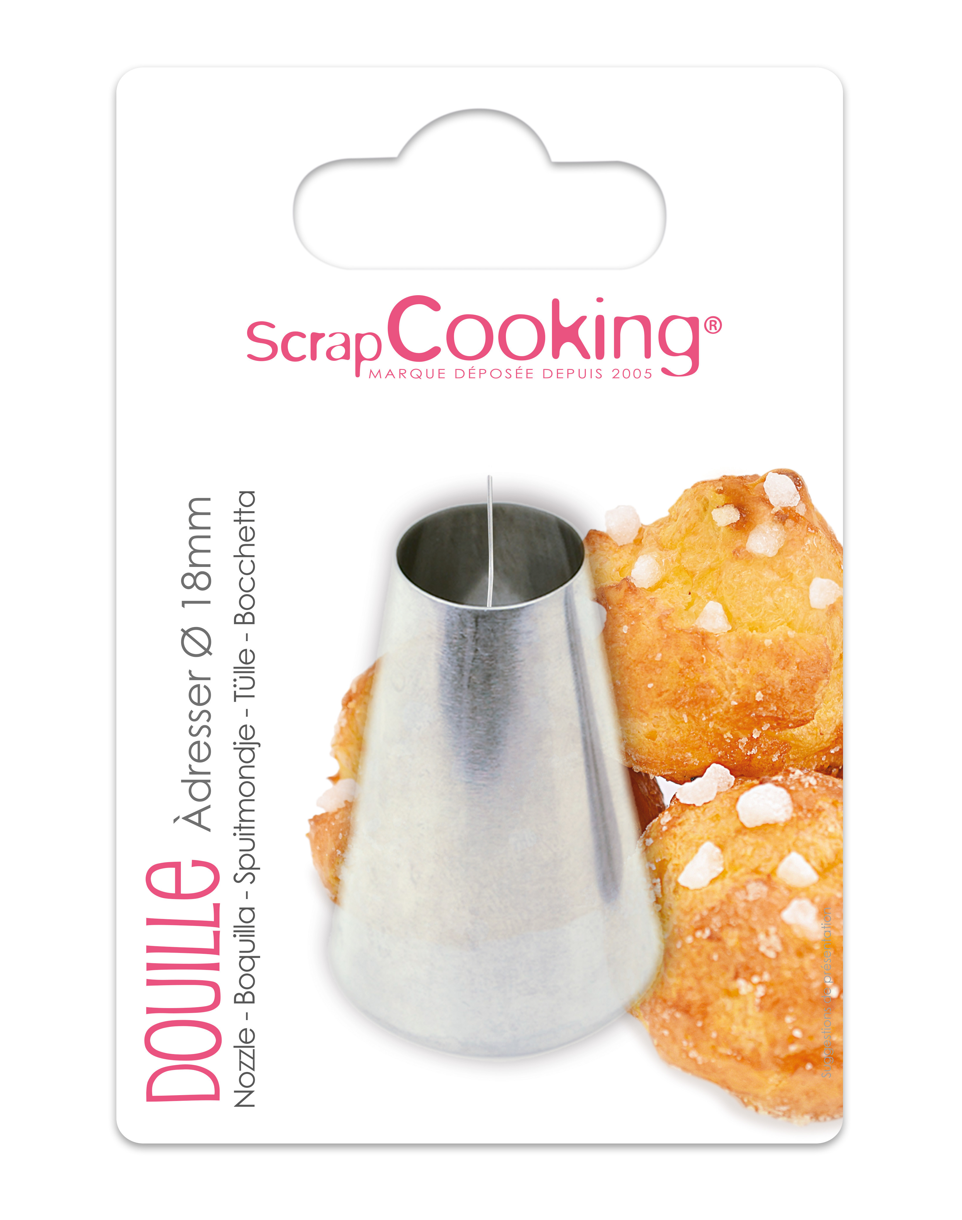 Kit De Douilles à Pâtisserie SCRAPCOOKING - 6 Douilles Inox + Poches Jetables - Neuf