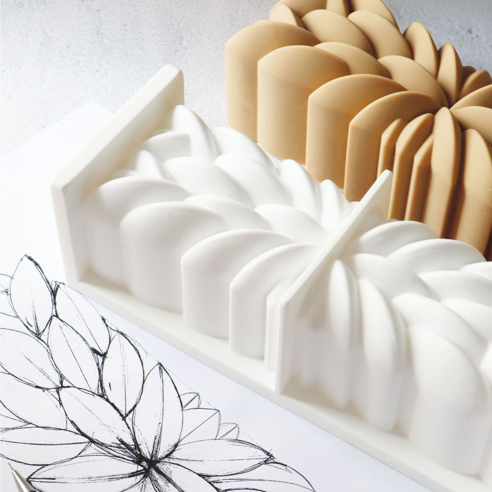 Kit De 3 Moules Silicone Pour Bûche De Noël Layer Cake - ScrapCooking - Four, Micro-ondes, Congélateur - 12