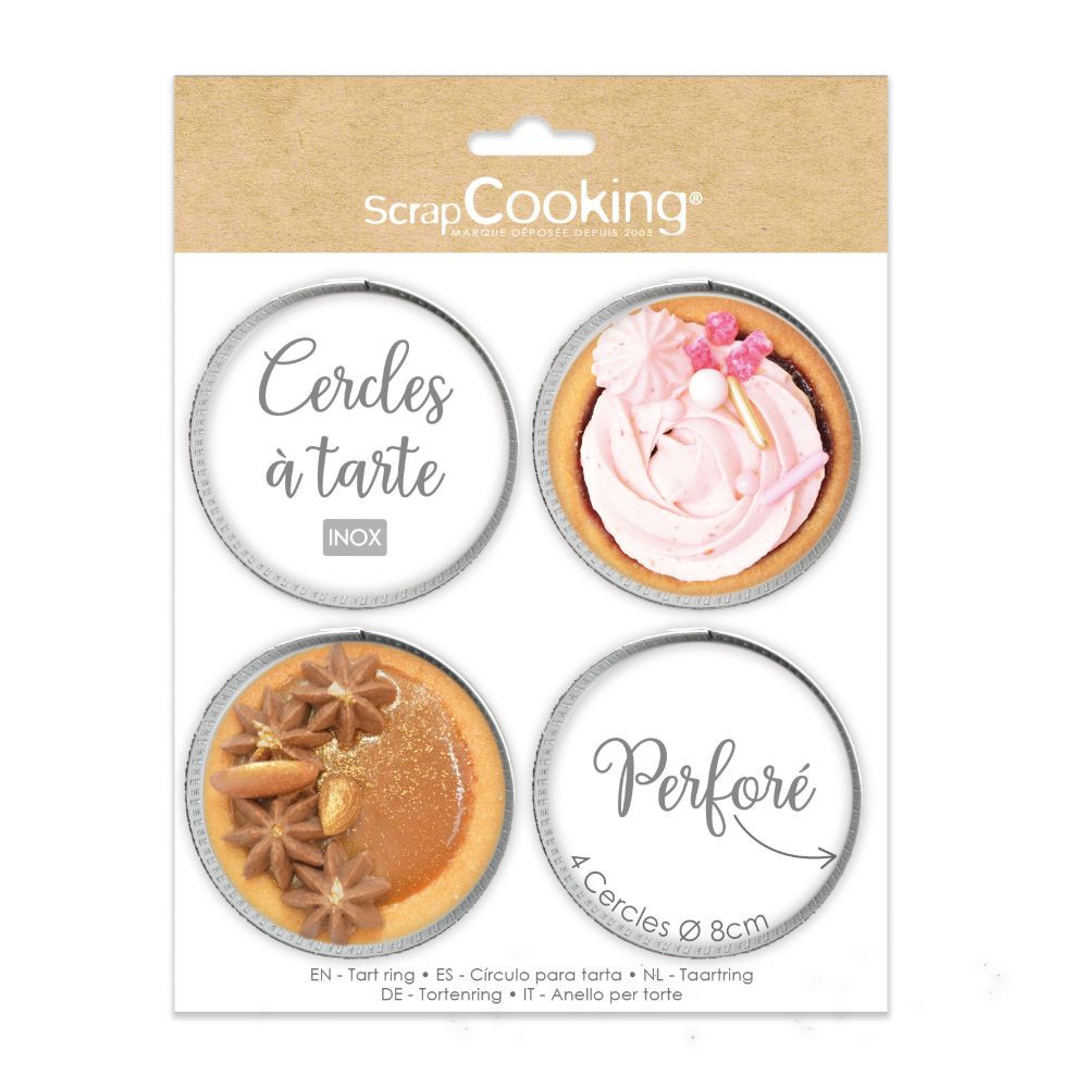 Cercle À Tarte Perforé Carré, Anneau À Tarte De Pâtisserie, Acier Inoxydable (7.5 * 7.5 * 2Cm Cercle À Tarte Perforé Carré, Anneau À Tarte De Pâtisserie, Acier Inoxydable (7.5 * 7.5 * 2Cm