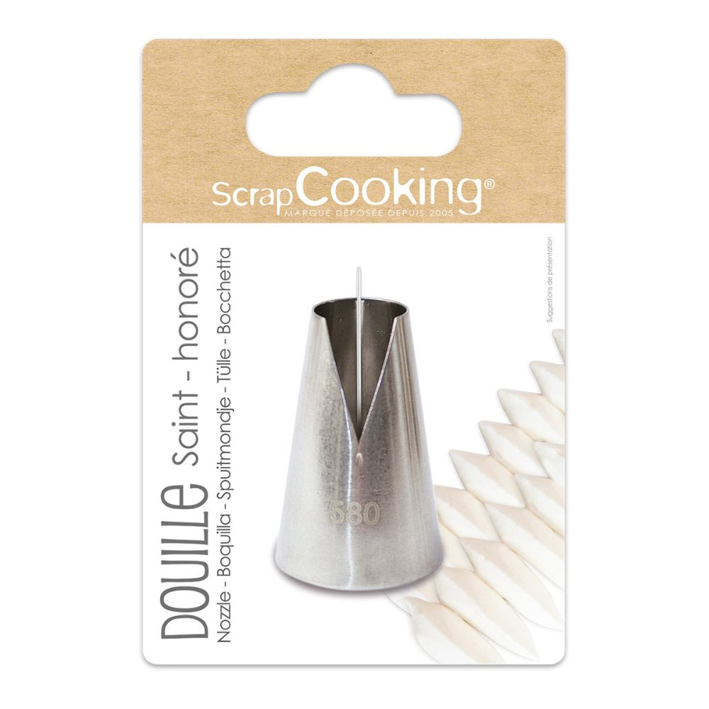 Stainless steel Saint Honoré piping tip