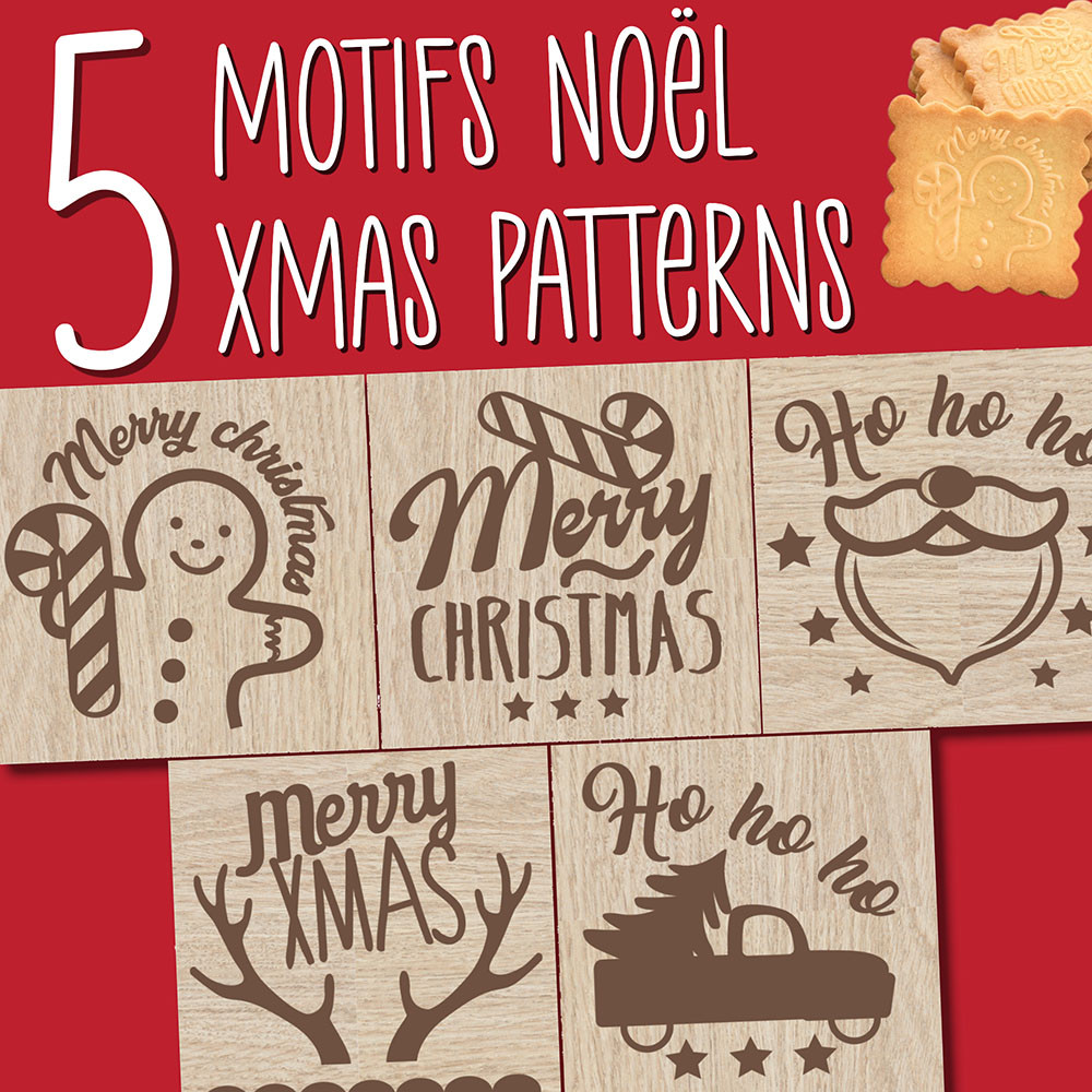 Set De 8 Tampons à Biscuits De Noël En Silicone - Emporte-pièces Et Poinçons Pour Pâtisserie Festive (dellyy) - 3