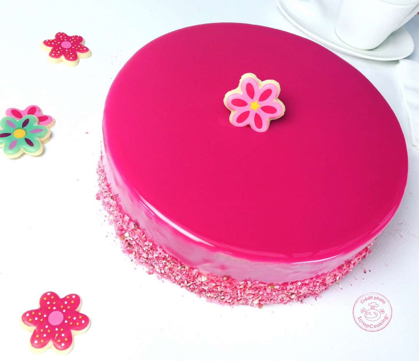 Entremet Citron Framboise Glacage Miroir