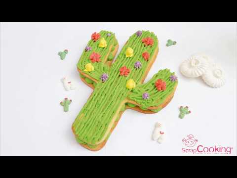 Gâteau cactus en vidéo