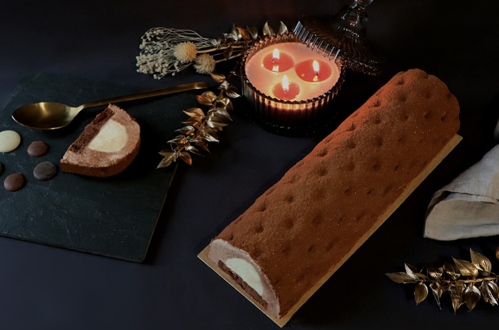 Bûche trois chocolats 