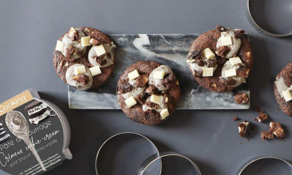 Recette Cookies & Cream topping façon oreo