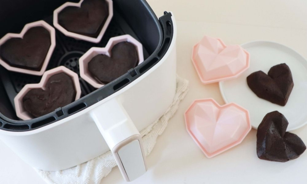 Recette inratable du cœur coulant au chocolat au air fryer (3 en 1)