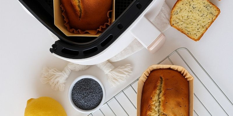 Recette de cake citron pavot au air fryer léger et parfumé