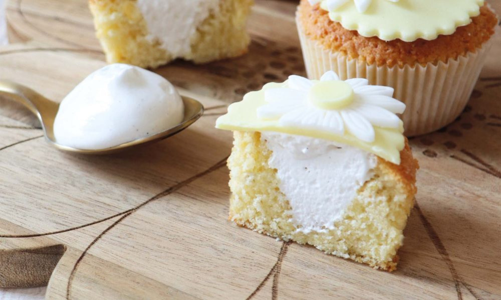 Recette cupcakes vanille marshmallow Marguerite