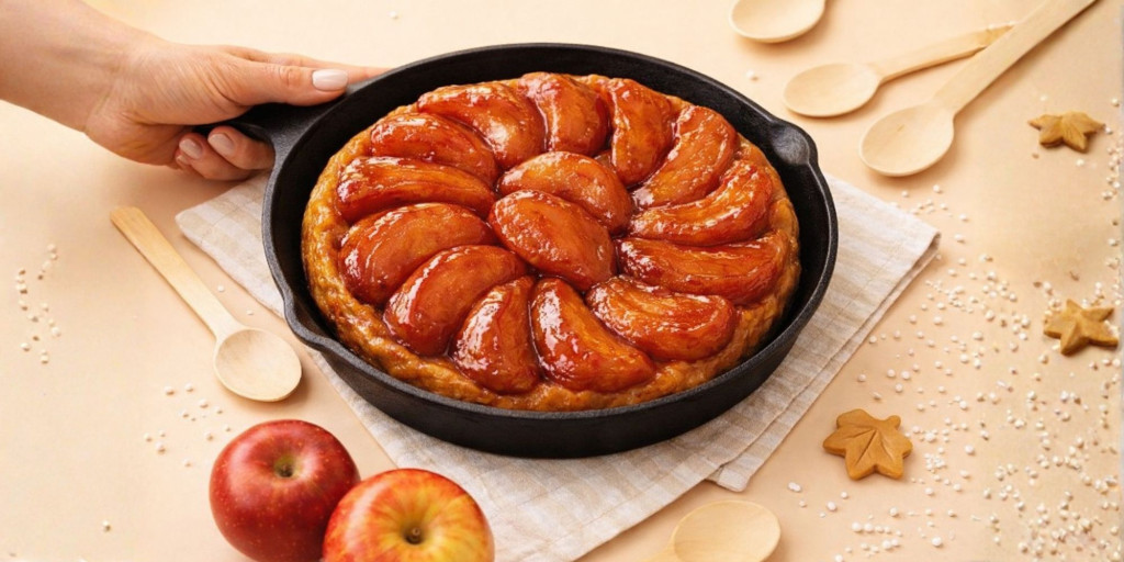 Recette tarte tatin à la poêle