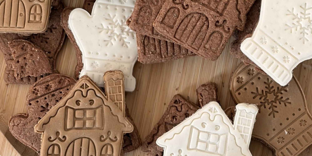Recette biscuits pain d'épices et cacao Noël - chalet et moufle