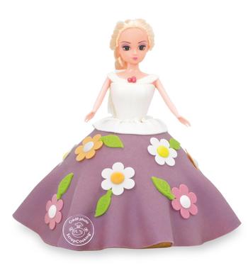 Gâteau princesse fleurs