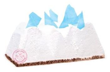 Bûche décor isomalt