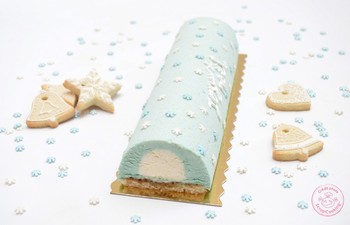 Bûche myrtille citron