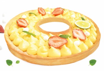 Tarte couronne au citron