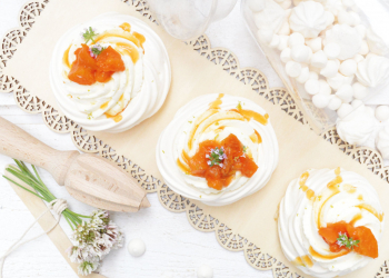 Recette pavlovas individuelles abricot/thym