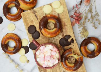 Recette gâteaux donuts marbrés au four