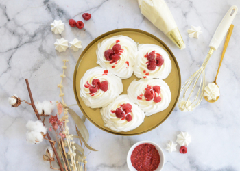 Recette des pavlovas individuelles framboise