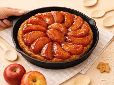 Recette tarte tatin à la poêle