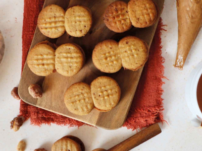 Recette biscuits chouchou à la pâte de cacahuètes caramélisées