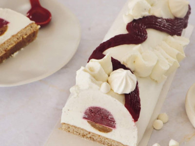 Recette bûche framboise et spéculoos facile