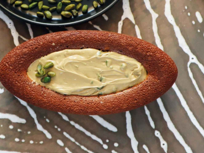 Recette cake pistache fourré crémeux pistache