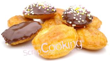 Minis madeleines au chocolat